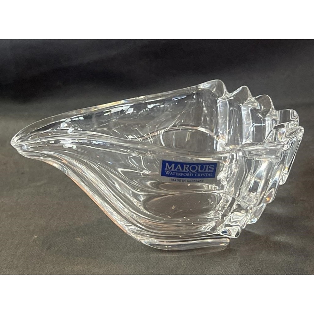 Marquis by Waterford Crystal Shell Bowl Nautilus Conch Seashell Made in Germany
